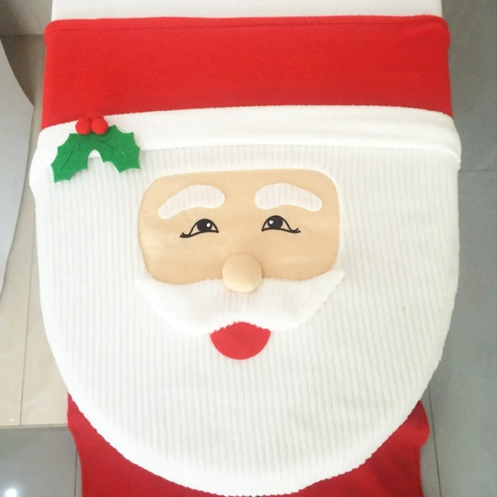 Cute Christmas Toilet Seat Covers Creative Santa Claus Bathroom Mat