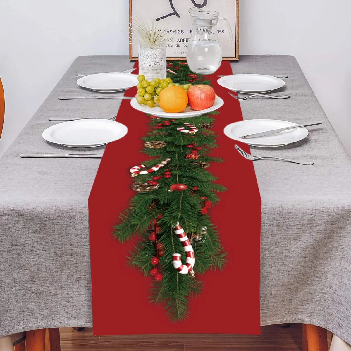 Christmas Table Runner Merry Christmas Decoration for Home