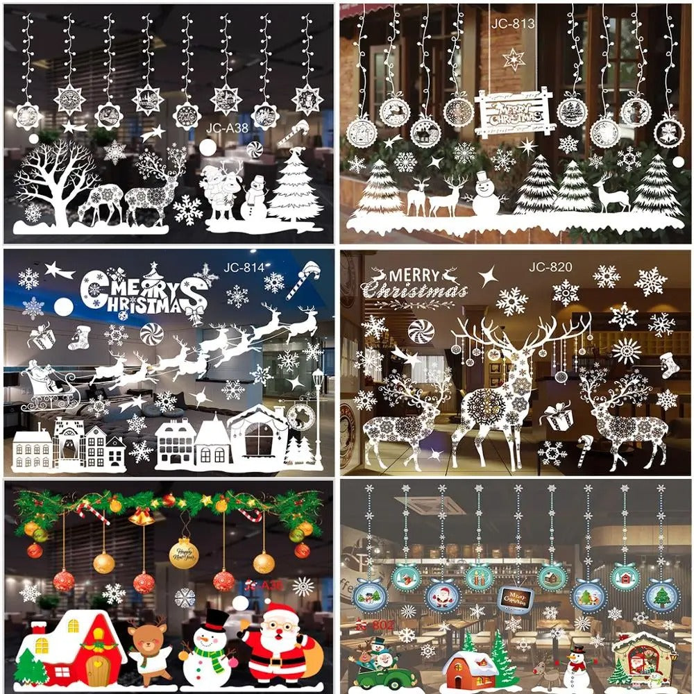 Christmas Window Sticker Merry Christmas Decorations For Home