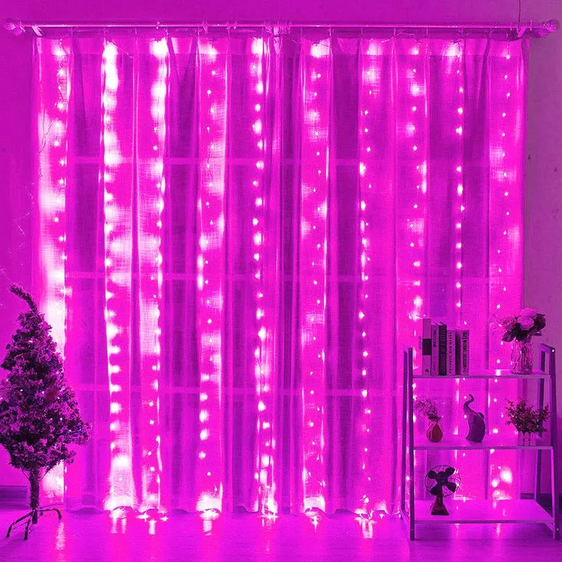 3M LED Curtain Garland Fairy Lights Festoon with Remote